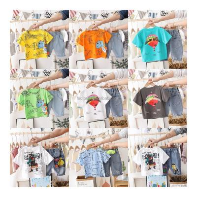 China Smart Casual Summer Hot Selling Children's Clothing Sets Baby Boy Clothing Sets Girls T-shirts Shorts for sale