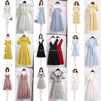 China Anti-Static Cheap Spring Summer Dress Fashion Women's Short Sleeve Dress Wholesale for sale