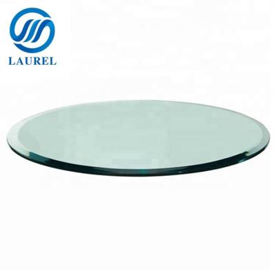 China Traditional 12mm beveled edge 8mm10mm tempered glass table tops with CE&ISO&CCC certificate for sale