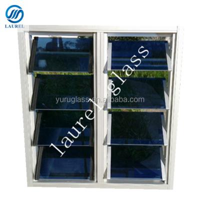 China Traditional jalousie window glass prices tinted jalousie glass for sale