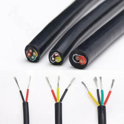 China Household Appliances Electrical Silicone Multicore Wire 0.3 mm - 6 mm2/3/4 Core Tinned Flexible Copper Cable for sale