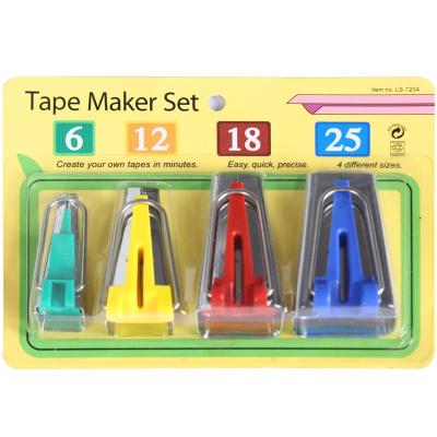 China Multi Functional Bias Tape Maker Set 6MM 12MM 18MM Sewing Quilting Tools 25MM Sewing Ware Supplies for sale