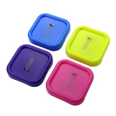 China Easy DIY High Quality Colorful Magnetic Sewing Pin Cushion With Storage Case Ideal DIY Sewing Tools for sale