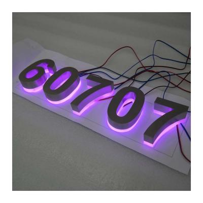 China Buildings Factory Customs Lead Backlit Store Name Board Designs For Sign Board Wall Led Letters for sale