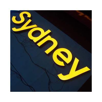 China Acrylic Buildings 3D Signs LED Frontlit Shop Company Logo Advertising Signs Led Letter Sign Display for sale