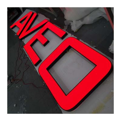 China Buildings Custom Frontlit LED Signs Outdoor Illuminated Channel Letters Sign Wall Mounted 3D LED Signage for sale