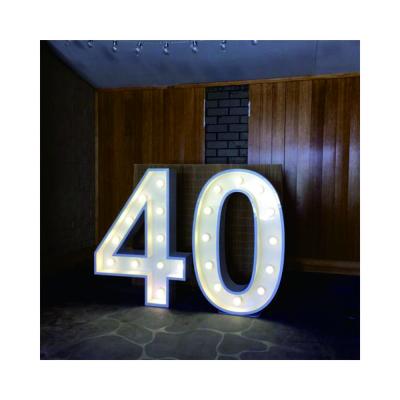 China Powder Coated Color LED Light Up Letters Custom Maker Metal Marquee Letters LED Illuminated Letters Home Decoration for sale