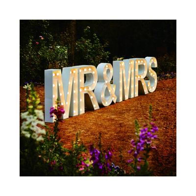 China Powder Coated Color Sign Maker Custom Marquee Light Letters For Wedding LED Marquee Letters Sign For Party Decoration for sale