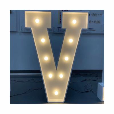 China Giant Buildings Sign Marquee Letters Wedding Giant Large Letters Lights For Bar Hotel Wedding Festival Decoration for sale