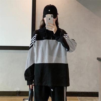 China 2021 Wholesale Cotton Premium Oversized Women Anti-wrinkle Fashion Long Sleeve Hoodie for sale