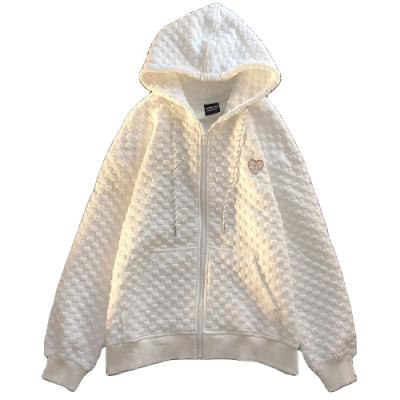 China Wholesale Custom Anti-wrinkle Women's Hoodie With Drawstring Cardigan Warm And Casual Shopping Hoodies for sale