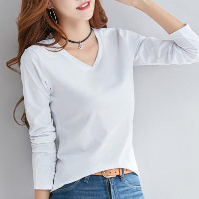 China Basic Anti-wrinkle Custume Women Summer T-shirt England Style O-neck Cotton Simple Solid Match for sale