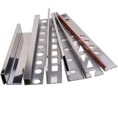 China Modern Low Price High Quality Decorative L Shape Edge Profile Stainless Steel Tile Trim Corners for sale