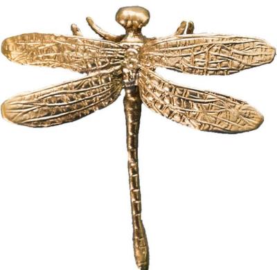 China Modern Hot Selling INS Insect Dragonfly Cabinet Handle Knob Luxury Single Brass for sale