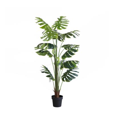 China Modern Hot Selling Large Artificial Green Plants Artificial Monstera Outdoor Artificial Trees for sale