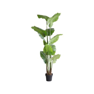 China Modern Artificial Philodendron Plant Green Plants Artificial Plastic Tree Home Decor for sale