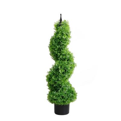 China Environmental plastic artificial grass boxwood penal and artificial topiary ball on wholesale price for sale