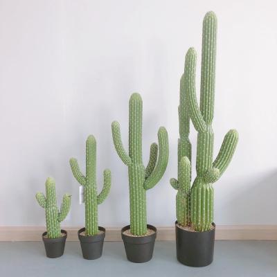 China Decoration Lifelike Artificial Cactus Plants Faux Cacti With Pot For Wholesale for sale