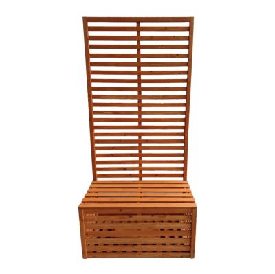 China Contemporary Anticorrosive wood flower box Outdoor garden flower stand outdoor partition floor grid climbing vine flower box for sale