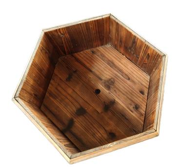 China Outdoor gardening flower plant flower solid wood operation table and change plant soil pot furniture for sale