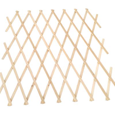 China Easily Assembled Expandable Natural Wood Frame Natural Wood Garden Support Plant Frame Lattice Fence Garden Fence for sale