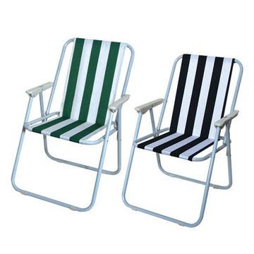 China Modern Seller Listing Cheap Portable Luxury Beach Summer Foldable Beach Chair With Armrest for sale