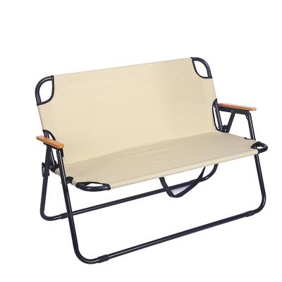 China Traditional Portable Double Seats Folding Beach Chair With Hanging Handel For Camping And Traveling for sale