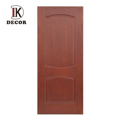 China Decoration Main Entry Door Wood Design Stained Oak Veneered Panel Door 2 Room Doors Wood Mahogany for sale