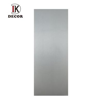 China Gray Internal Wooden Door Semi Modern Solid Wood PVC Door Flush Door for sale