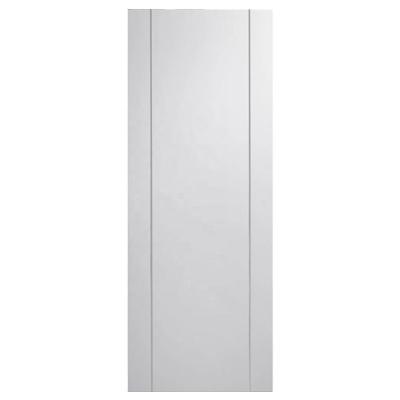 China Single Line Swing Aluminum Inlay Flush Door White Interior Door With Wood Frame for sale