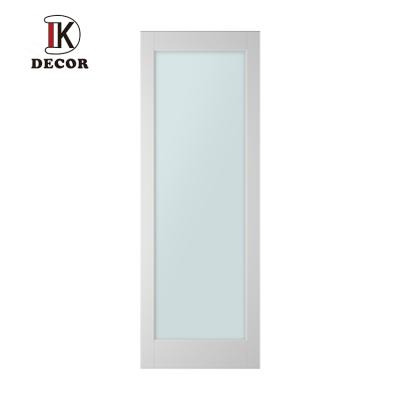 China Modern Internal Glazed MDF Door One Panel American Shaker Doors With Glass for sale