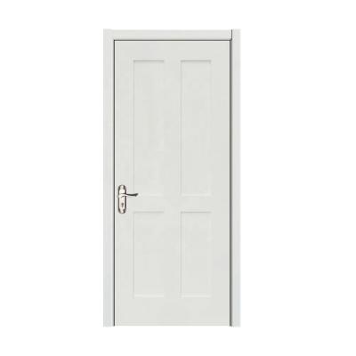 China Contemporary Solid Core Sliding Door Interior Wooden Shaker Door With 4 Panel Simple Barn Door Design for sale