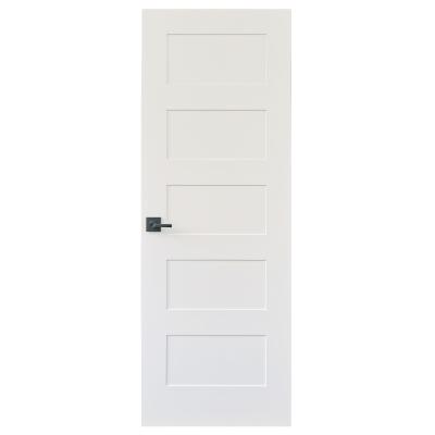 China 5 Panel Good Quality Popular Modern Shaker Door Wooden Slab Door for Bedroom for sale