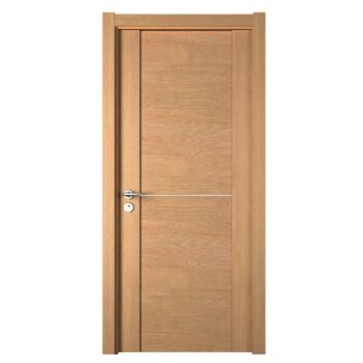 China Swing Self Assembly Needed MDF Board Melamine Faced Wood Finish Skin Swing Doors With Frame for sale