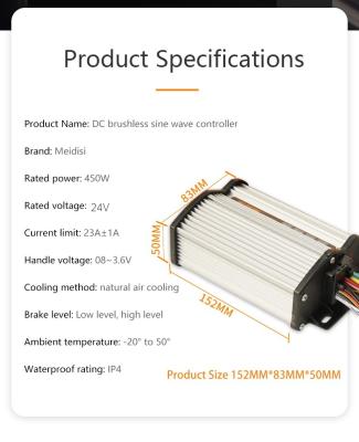 China Factory Direct Sale Aluminum 24V/450W 9Tubes Cheap Brushless DC Motor Controller for sale