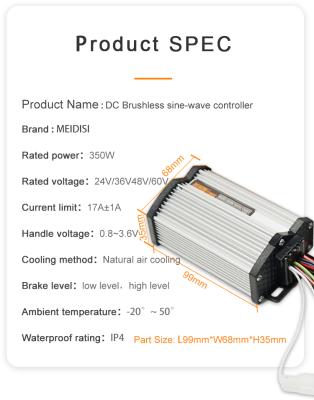 China Factory direct 36v 350w electric bicycle accessories servo motor controller 36v 350w for sale