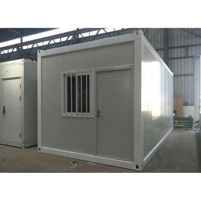 China Modern Low Cost Prefab House Cabin Sandwich Panel Flat Pack Container House for sale