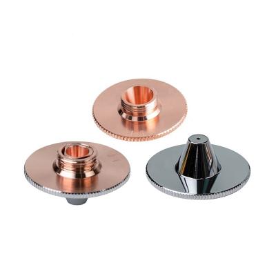 China Hotels diameter 28mm OEM fiber laser nozzle precitec double layer copper single laser nozzle for laser cutting machine for sale