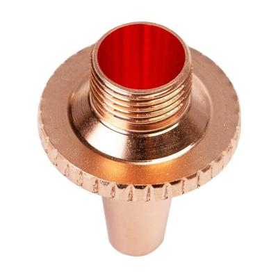 China Hotels Fiber Laser Cutting Nozzle M6 3D Three-Dimension Single Double Layer Fiber Nozzle For Laser Cutter Head for sale