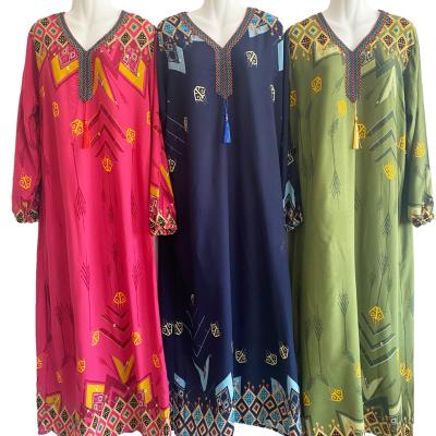 China Breathable Fashion African Dresses Vestido De Mujer Abaya Dubai Turkey Muslim Clothing Long Dress For Women Long Dress Noel Djellaba Femme for sale