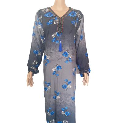 China New Design Breathable Long Sleeve Satin Muslim Maxi Women Muslim Dress Malaysia Silk Muslim Dress for sale