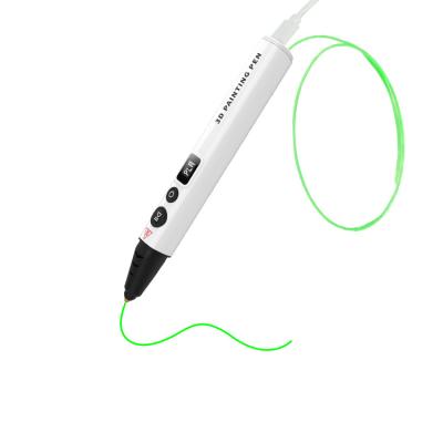 China Kids Drawing Professional OLED Display ABS PLA Filament 3D Drawing Printing Pen for sale