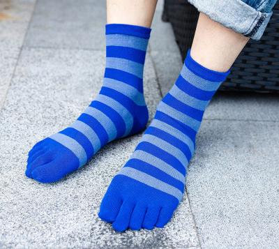 China Wholesale Custom Made High Quality Breathable Five Toe Low Cut Ankle Running Socks for sale