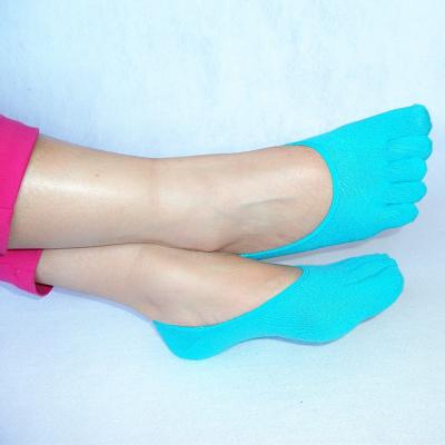 China Breathable Spandex Cut Toe Separator Stocking Socks Sporty Women 5 Toe Socks for sale