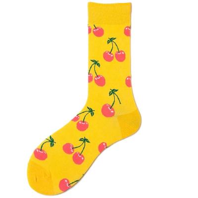 China Sporting Fruit Socks Colorful 100% Cotton Socks For Men And Women for sale