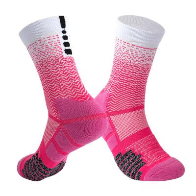 China Designer breathable adult thick male tube men's cotton socks basketball towel elite socks custom sports for sale