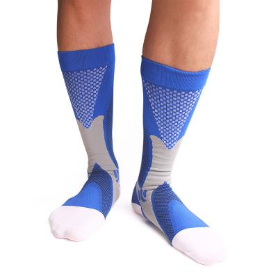 China Custom Knee High Sports Antibacterial Running Compression Socks for sale