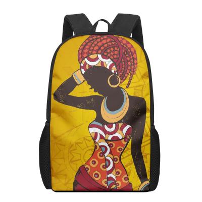 China Other Girls Black African American Kids Backpack School Bag Fashion School Satchel Kids Children for sale