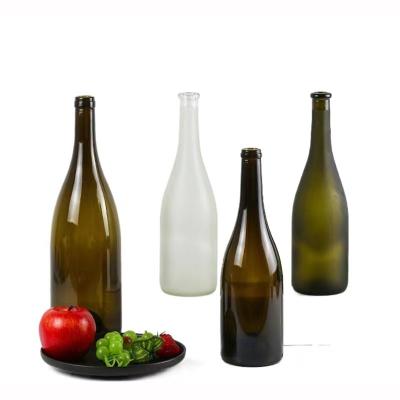 China Custom Beverage 750ml Label Empty Sparkling Wine Glass Bottle Champagne Bottles for sale