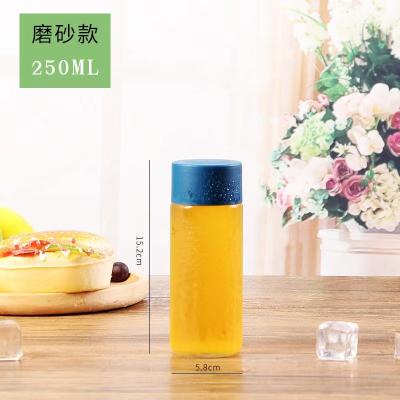 China Beverage factory direct sales 250ml 300ml 350ml 400ml 500ml 750ml 800ml clear round drinking glass water bottle with screw cover for sale